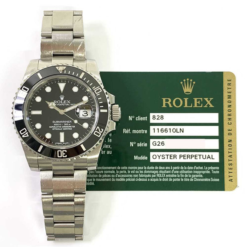 Rolex Submariner Date 116610LN Black Dial Jul 2011