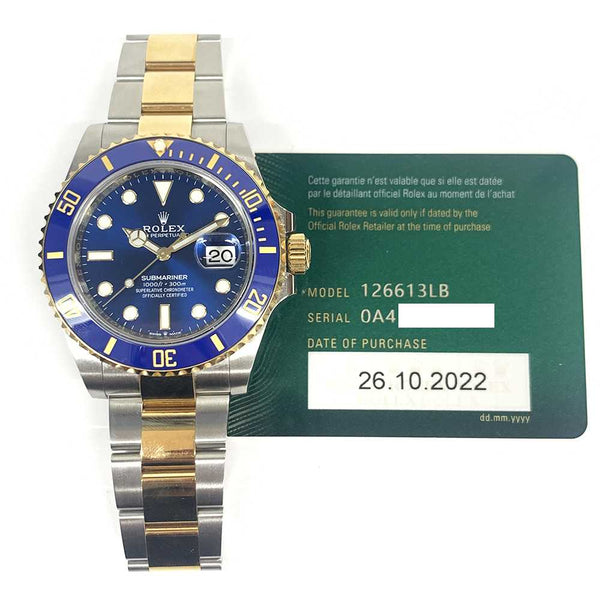 Rolex Submariner Date 126613LB Blue Dial Oct 2022