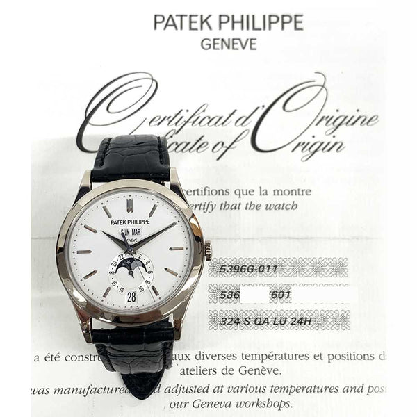 Patek Philippe Grand Complications 5396G-011 Silvery Opaline Dial Apr 2015