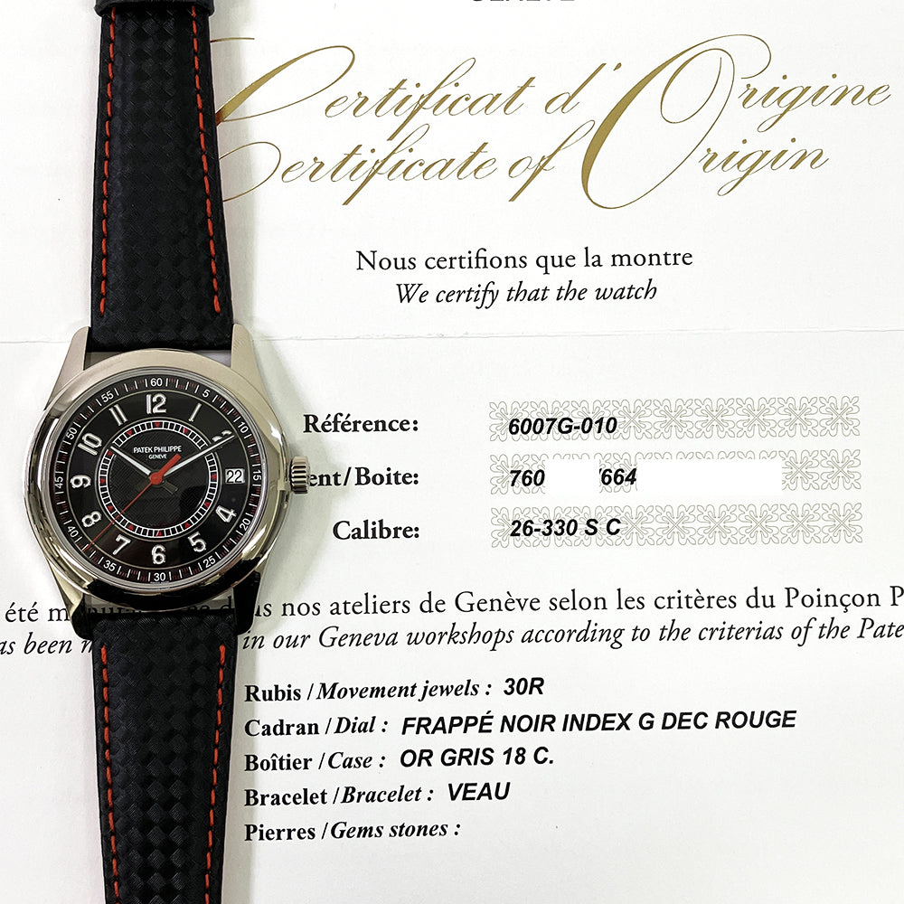Patek Philippe Calatrava 6007G-010 Red Dial Dec 2023 – CHRONONATION