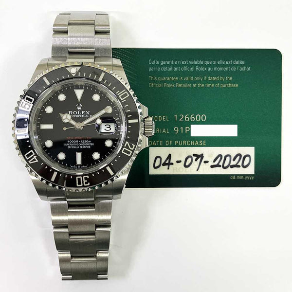 Rolex Sea-Dweller 126600 Black Dial Jul 2020