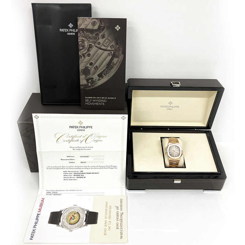 2 Patek Philippe Nautilus 5711/1R-001 Brown Dial Aug 2017