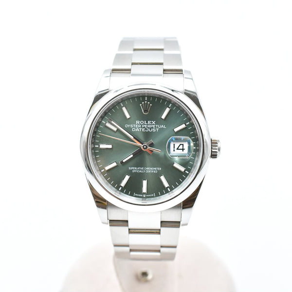 Rolex Datejust 126200 Mint Green Dial Jul 2024