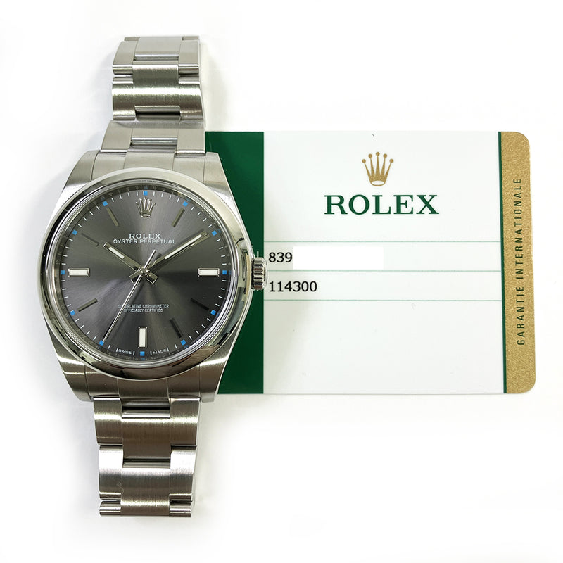 2 Rolex Oyster Perpetual 114300 Slate Dial Jan 2017