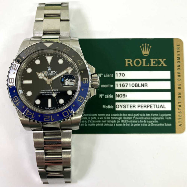 Rolex GMT-Master II 116710BLNR ´Batman´ Black Dial Dec 2013