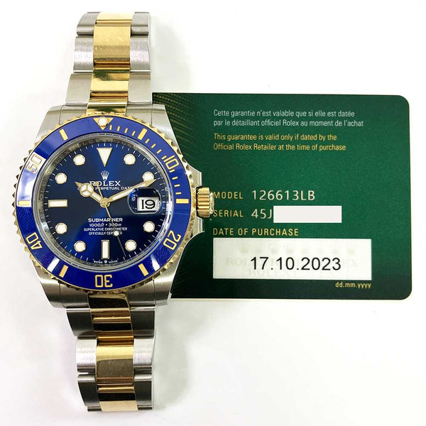 Rolex Submariner Date 126613LB Blue Dial Oct 2023
