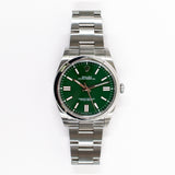 Rolex 124300 GREEN Dial Nov 2022 - View 1