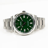 Rolex 124300 GREEN Dial Nov 2022 - View 3