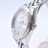 Rolex Datejust 36mm Steel and White Gold 116234 Silver Dial Apr 2015 - View 4