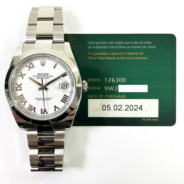 Rolex Datejust 126300 White Dial Feb 2024