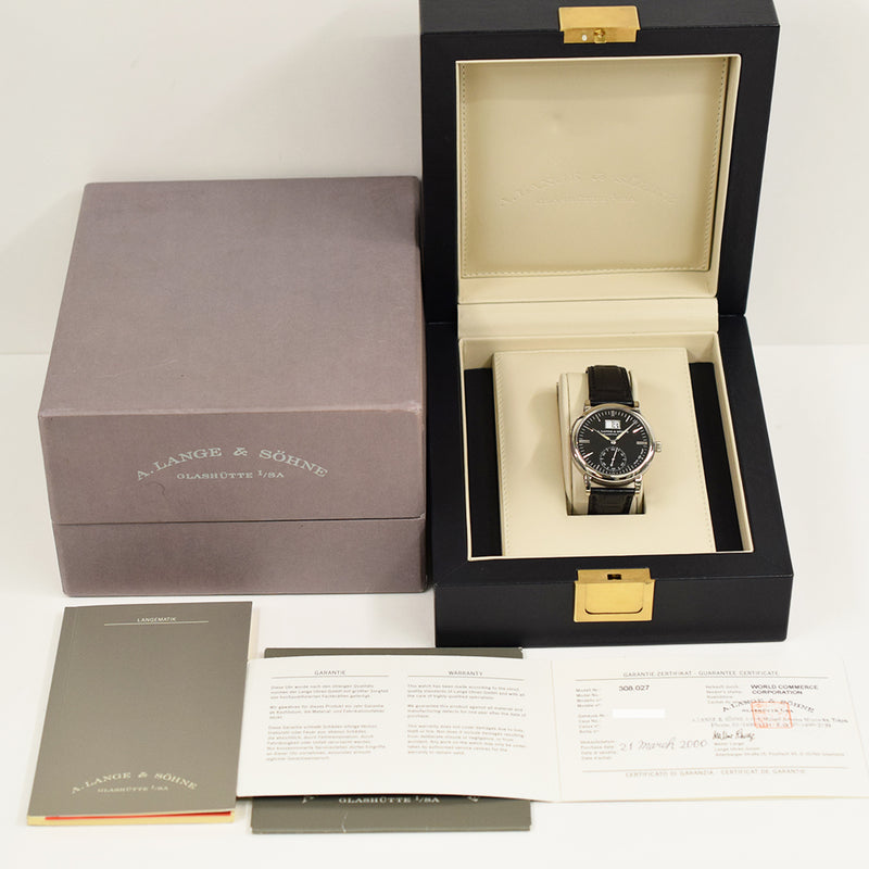 A. Lange & Sohne Lange 1 308.027 Black Dial Mar 2000 – CHRONONATION
