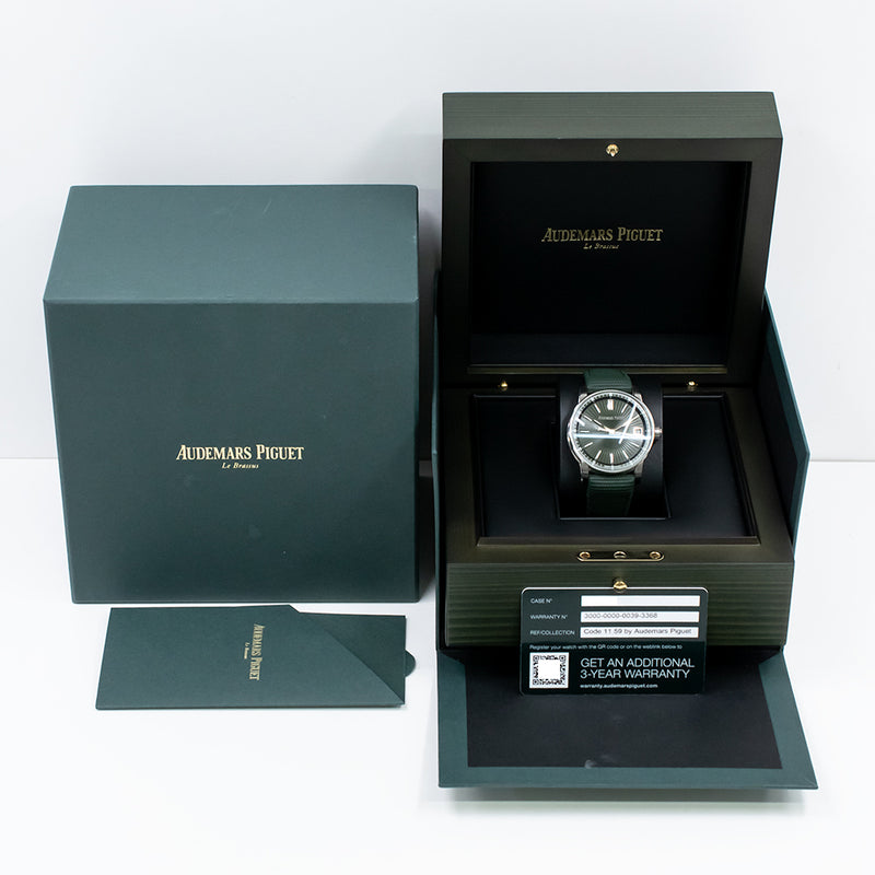 Audemars Piguet Code 11.59 15210ST.OO.A056KB.01 Green Dial Mar 2024