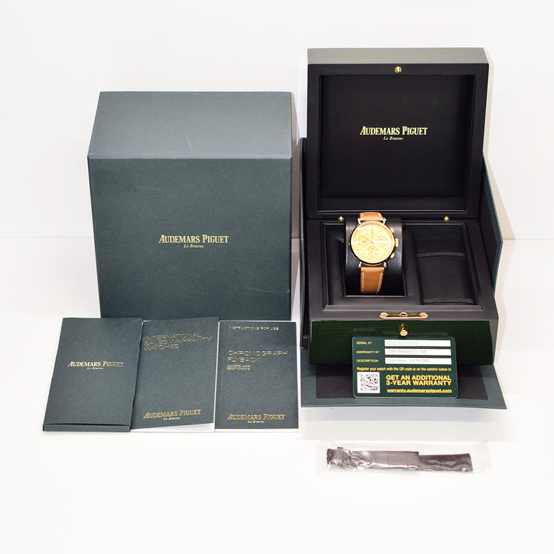 Audemars Piguet [Re]master Self Winding Chronograph 26595SR.OO.A032VE.01 Champagne Dial