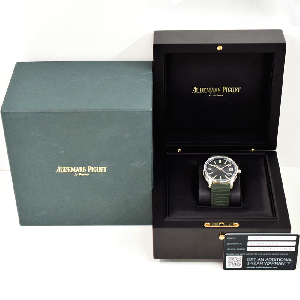 Audemars Piguet Royal Oak 15210ST.OO.A056KB.01 Green Dial May 2023