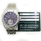 Audemars Piguet Royal Oak Flying Tourbillon Automatic Extra-Thin 26660ST.OO.1356ST.01 Purple Dial
