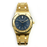 Audemars Piguet Royal Oak Jumbo Extra-Thin 15202BA.OO.1240BA.01 Blue Dial Oct 2018