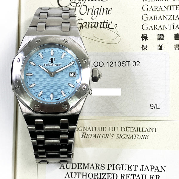 Audemars Piguet Royal Oak Lady 67600ST.OO.1210ST.02 Blue Dial Sep 2006