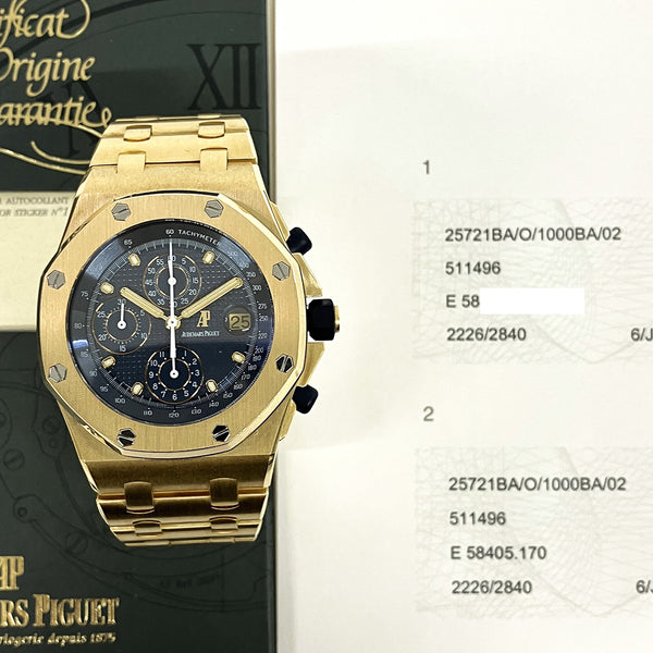 Audemars Piguet Royal Oak Offshore 25721BA.OO.1000BA.02 Blue Dial