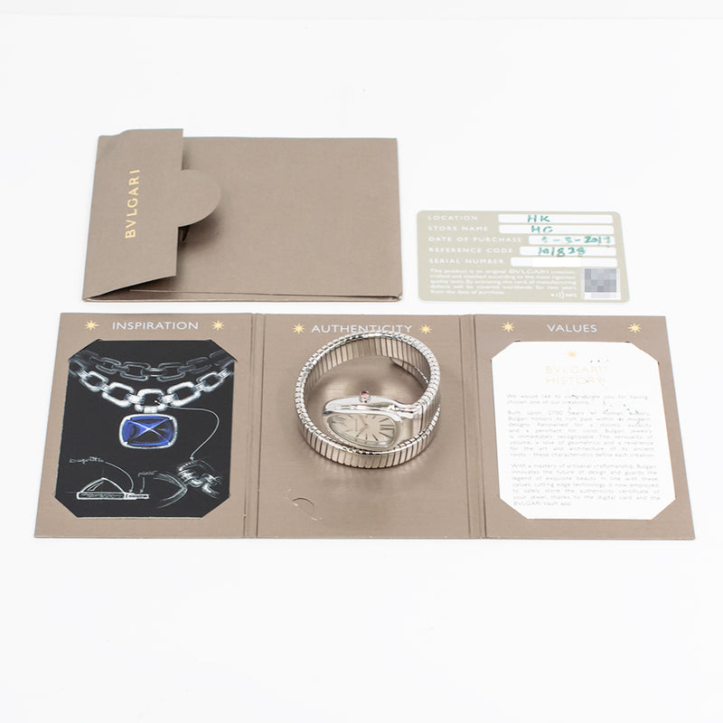 Bvlgari Serpenti Tubogas 35mm 101828 White Dial Mar 2017