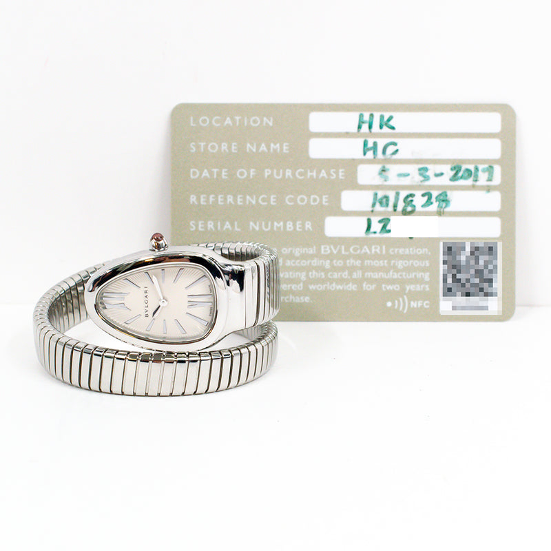Bvlgari Serpenti Tubogas 35mm 101828 White Dial Mar 2017