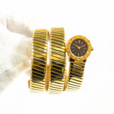 Bvlgari Tubogas 19mm Tri-color Quartz BB191T Black Dial