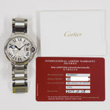 Cartier Ballon Bleu 42mm WSBB0021 Silver Roman Dial Oct 2017 - View 2