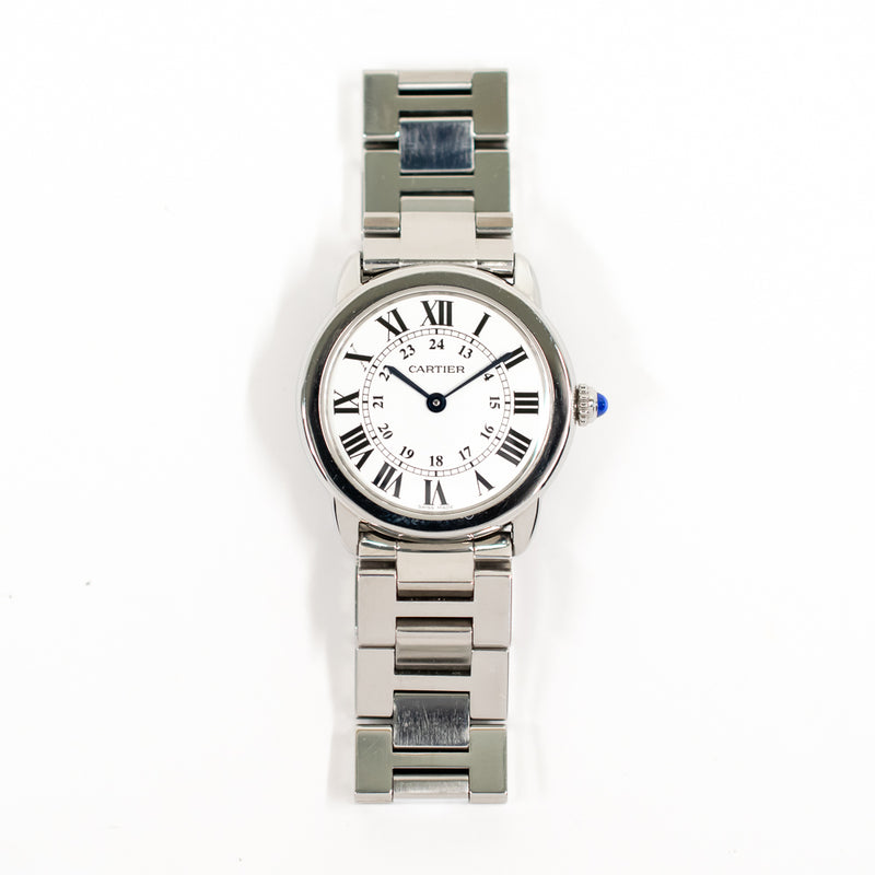 Cartier Ronde Solo Small Quartz W6701004 Silver Roman Dial Jun 2017