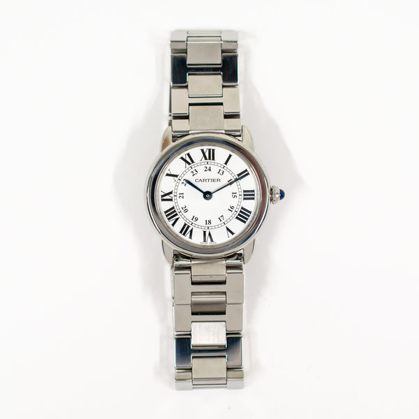 Cartier Ronde Solo Small W6701004 Silver Roman Dial Oct 2012