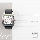 Cartier Santos 100 Large W20073X8 White Roman Oct 2006