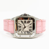 Cartier Santos 100 W20106X8 Silver Roman Dial Jun 2014