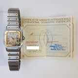 Cartier Santos W20011C4 Ivory Roman Dial Nov 1990 - View 2