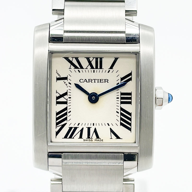 Cartier Tank Française Automatic W51008Q3 White Dial Feb 2009