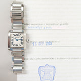Cartier Tank Française W51008Q3 White Roman Dial Sep 2003