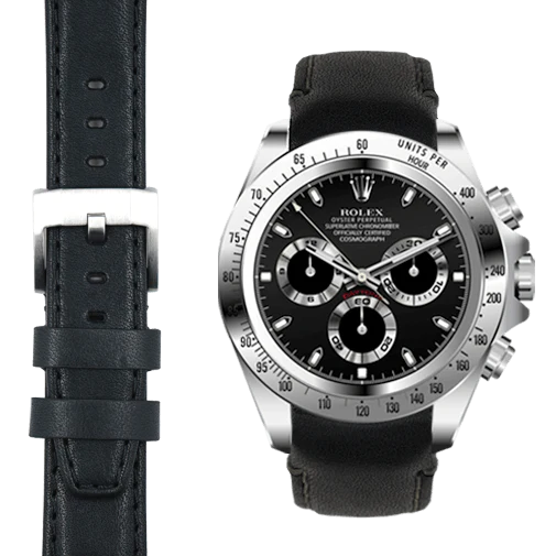 Daytona CURVED END LEATHER STRAP