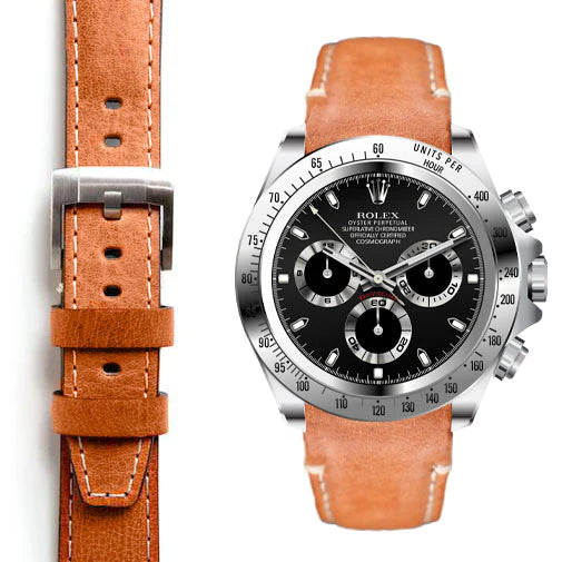 Daytona CURVED END LEATHER STRAP