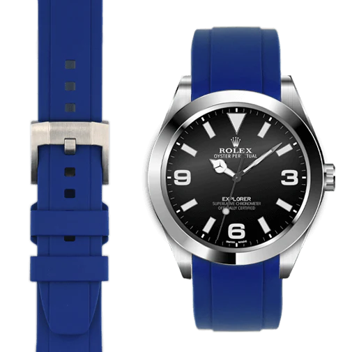 Explorer I 39mm CURVED END RUBBER STRAP