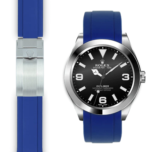 Explorer I CURVED END RUBBER STRAP