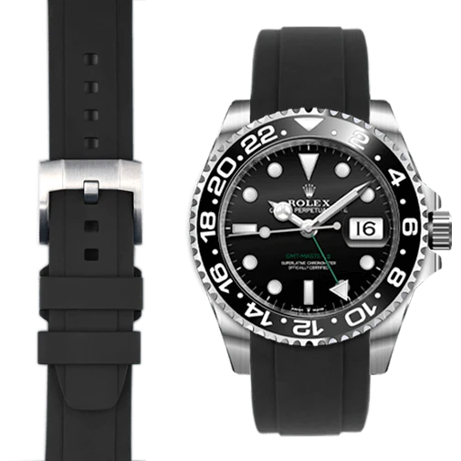GMT Master II Ceramic Curved end rubber strap