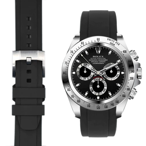 Daytona CURVED END RUBBER STRAP