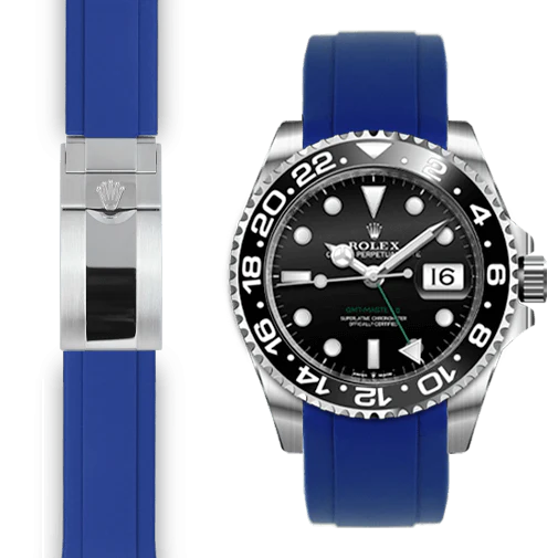 GMT Master II Curved end rubber strap