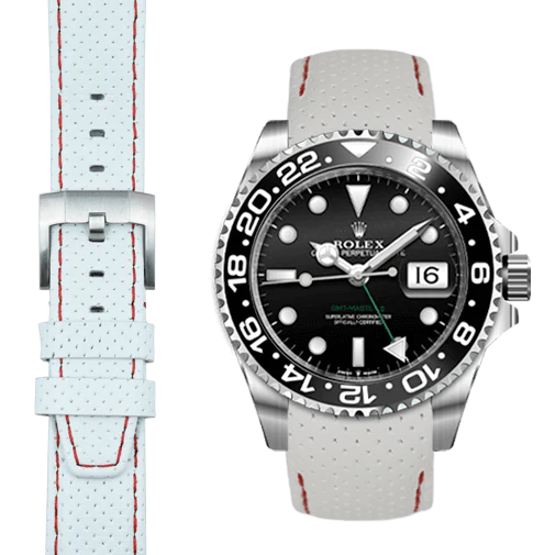 GMT Master II  Curved end racing leather strap