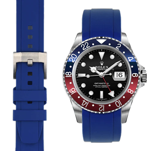 GMT Master I & II CURVED END RUBBER STRAP