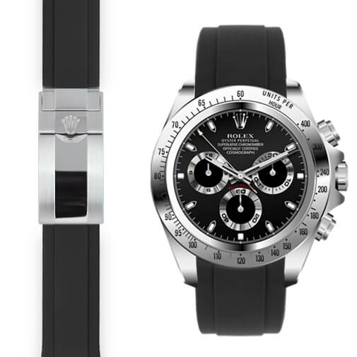 Daytona CURVED END RUBBER STRAP