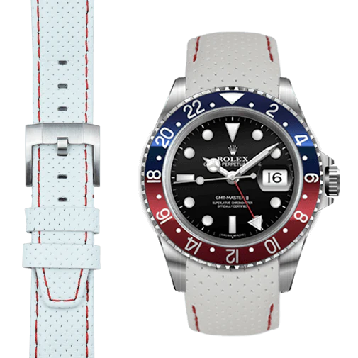 GMT Master I & II CURVED END RACING LEATHER STRAP