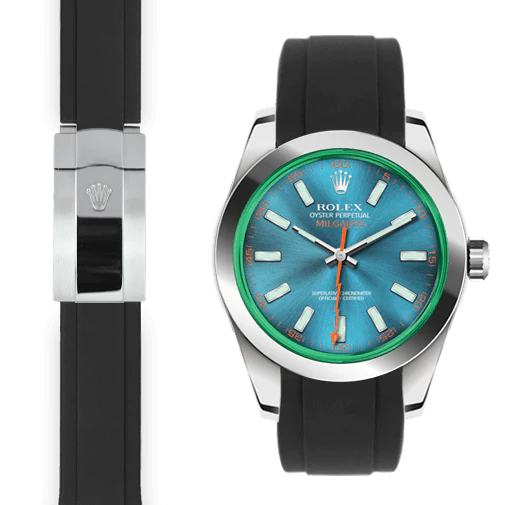 Milgauss CURVED END RUBBER STRAP