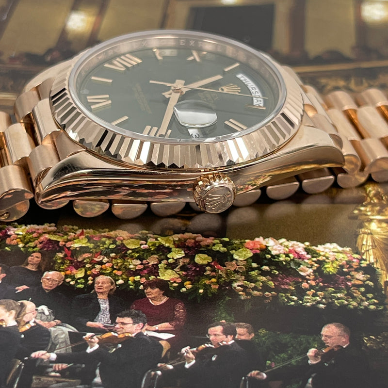 Rolex Day-Date Presidential Olive Green Dial 228235