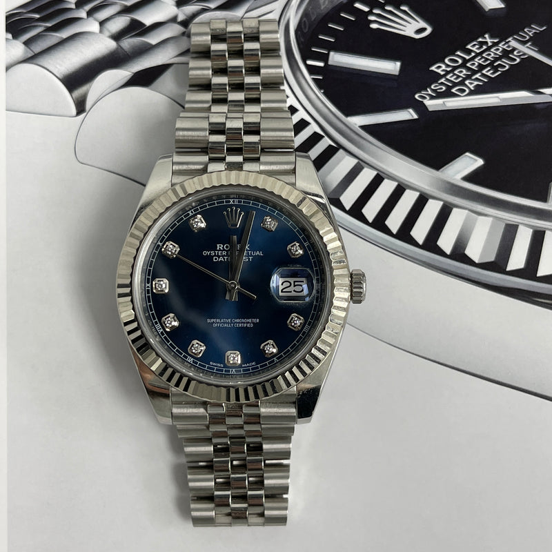 Rolex Datejust Blue Diamond Dial 126334