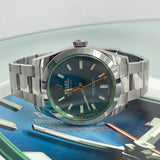 Rolex Milgauss Blue Dial Green Crystal 116400GV