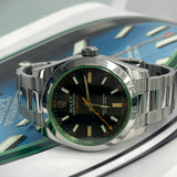 Rolex Milgauss Black Dial Green Crystal 116400GV