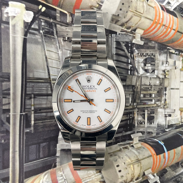 Rolex Milgauss White Dial 116400